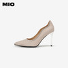 MIO米奥春季尖头细跟派对高跟鞋优雅显高浅口单鞋女鞋M241452010 商品缩略图3