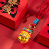 赚钱龙汽车钥匙扣会转动足金生肖龙年平安符挂件  XHR 商品缩略图3