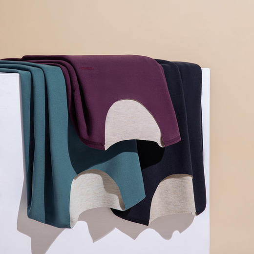 【套装】柒牌热力绒保暖内衣套装男士秋冬抑菌蚕丝羊毛秋衣秋裤套装打底衫	125F70060 商品图5