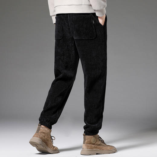 【加绒加厚】罗蒙秋冬灯芯绒加厚保暖男束脚裤长裤子男士休闲裤男卫裤 商品图4