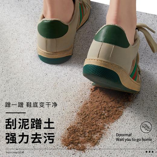 年终大促！【刮泥蹭土！干净入户】招财入户门地垫创意文字可裁剪家用门口刮泥蹭土脚垫防滑进门丝圈地垫，防滑进门。垫蹭泥土，保护整洁。 商品图3