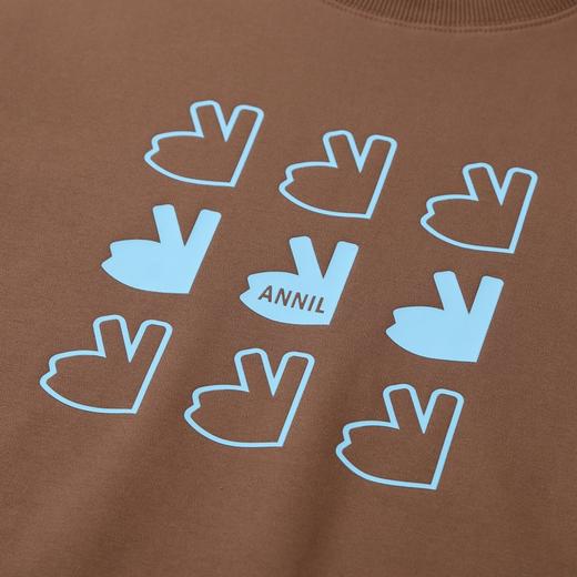 男女童简约圆领长袖卫衣新款安奈儿童装实体店同款AM411657 商品图6