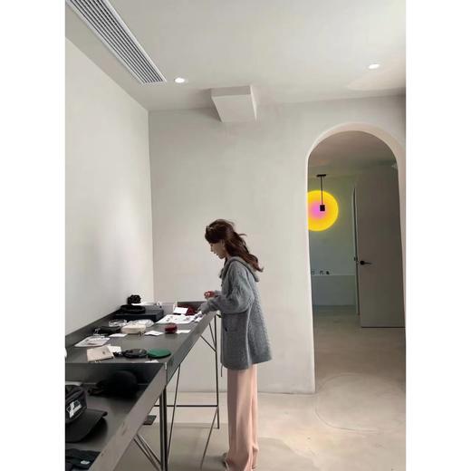 金蘑菇菇【甜甜酥】羊毛开衫外套女韩版慵懒风毛衣休闲长袖针织衫 商品图3