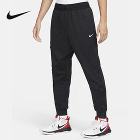 Nike/耐克THERMA-FIT男篮球长裤冬新款工装裤保暖纽扣收脚裤FB7110-010