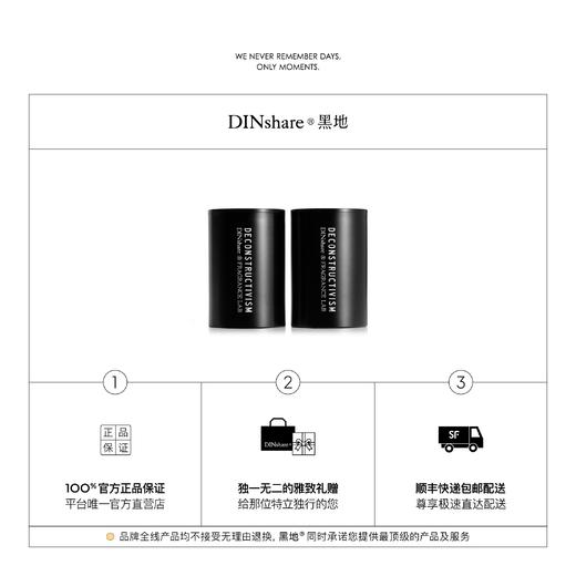 DINshare 黑地｜解构系列 . 铸铁香薰蜡烛 补充双弹（混搭气味） 商品图4
