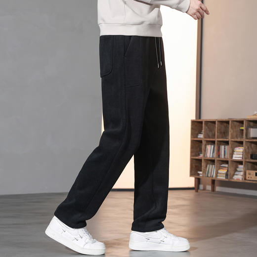 【加绒灯芯绒】罗蒙秋冬男装保暖加绒直筒休闲裤男裤舒适男士休闲裤加绒裤子男 商品图4