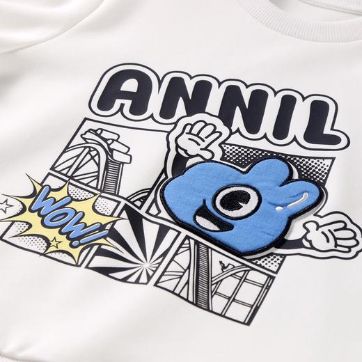 男童趣味涂鸦圆领长袖卫衣新款安奈儿童装实体店同款XB411583 商品图4