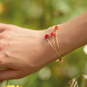 订购6周到｜ROSSO PREZIOSO-RED LOVE- 三条组合 红色系列 珐琅 手链［意大利设计师］