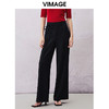 VIMAGE纬漫纪夏季新款百搭显高显瘦直筒裤休闲裤女裤V2105708 商品缩略图0