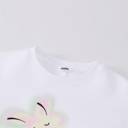 女童简约宽松长袖卫衣BLUE新款安奈儿童装实体店同款AG411659 商品图2