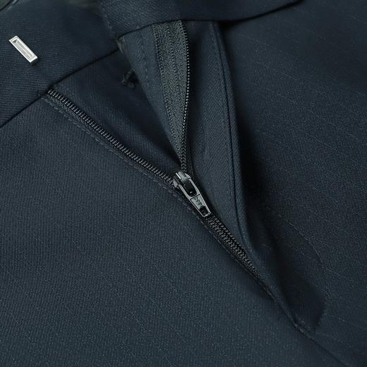 【犀牛褶】柒牌男装西裤男2025秋冬厚款商务休闲条纹提花直筒长裤	127H70070 商品图2