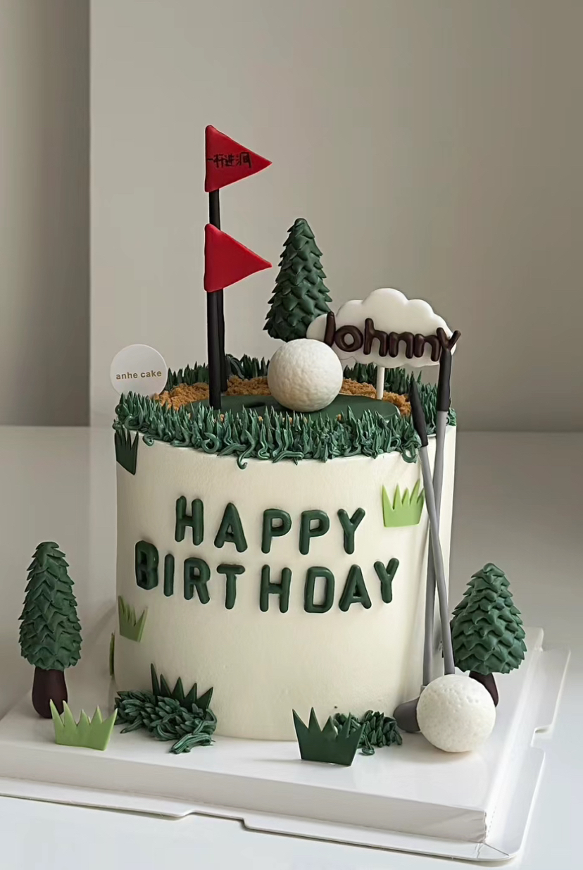 高尔夫球男士领导长辈主题蛋糕