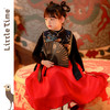 littletime女童汉服中国风唐装2023秋冬新款儿童无袖古风连衣裙 商品缩略图0