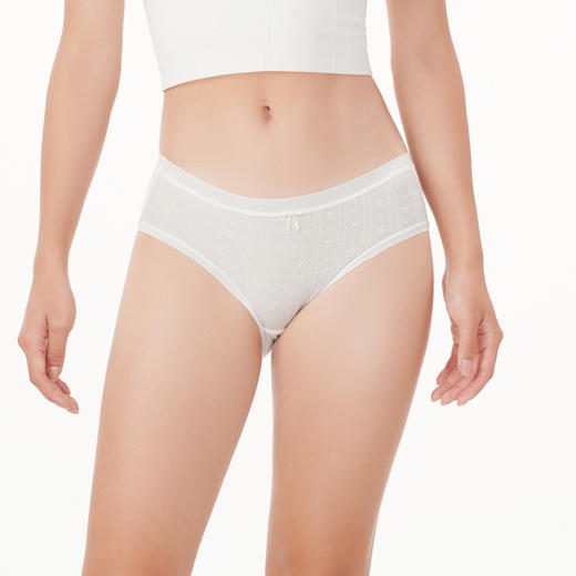 都市丽人基础系列舒肤棉内裤女棉提花纯棉女士内裤低腰三角内裤LK43B7 商品图1