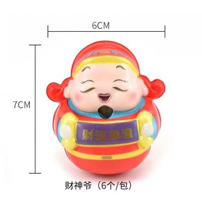 【年宵热卖装饰】喜庆泡沫招财猫5.5*8cm/财神爷7*6cm（6个装） 商品图11