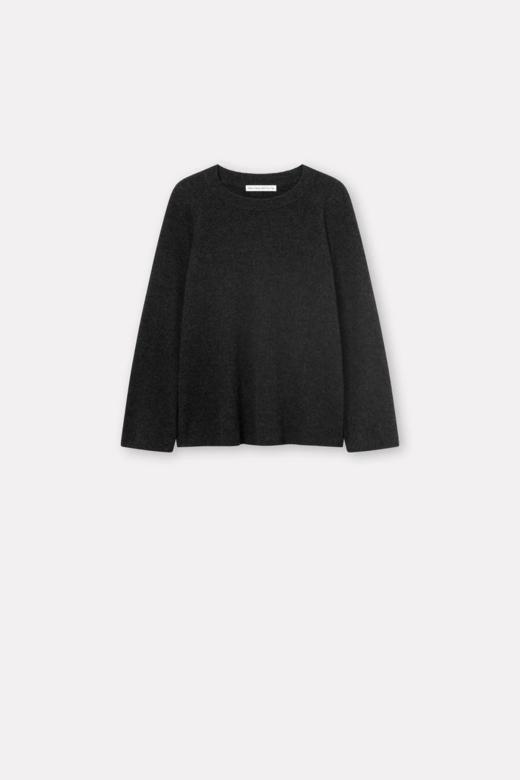 Mark Kenly Domino Tan 象牙白/炭黑色KARIN系扣袖羊绒衫 商品图14