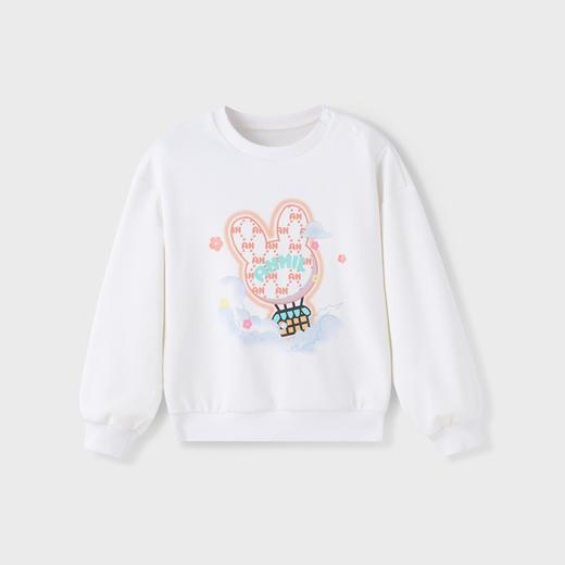 女童可爱小兔圆领长袖卫衣新款安奈儿童装实体店同款XG411606 商品图0