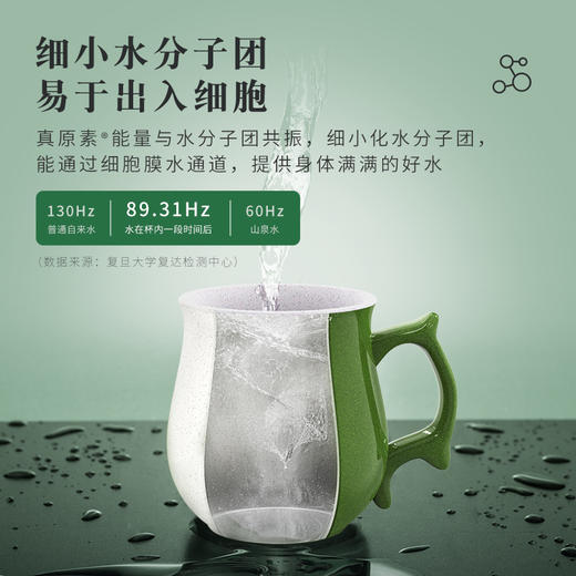【自营】洄·绿度活水瓷杯 生生不息 台湾技术16年研发 降低小分子团簇 甘甜柔顺 商品图2