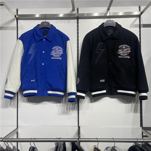 【M断码】李宁2024春季新品男棉服韦德系列宽松棉夹克时尚休闲外套 AJMU005【库存有限，如无货将做退款，介意慎拍！】 商品图2