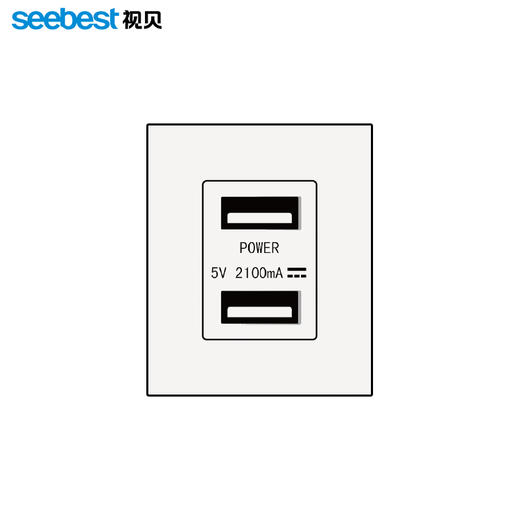 视贝K20白系列墙开插座 商品图5