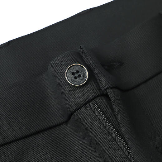 【含莱赛尔】柒牌休闲裤男2024秋季新款商务百搭男士黑色直筒长裤	127H70280 商品图4