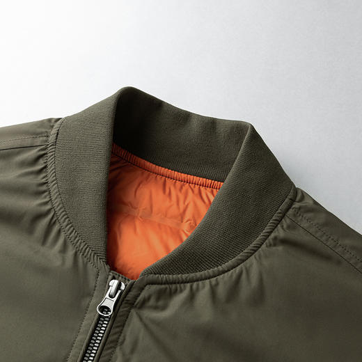 19YZJT03【防风防水】罗蒙男士羽绒服外套男飞行夹克男羽绒服男短款保暖棒球服 商品图3