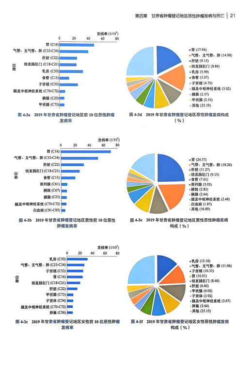 2022甘肃省肿瘤登记年报 甘肃省癌症中心肿瘤医院 编著 涵盖2019年甘肃省恶性肿瘤发病死亡情况 北京大学医学出版社9787565929731 商品图4