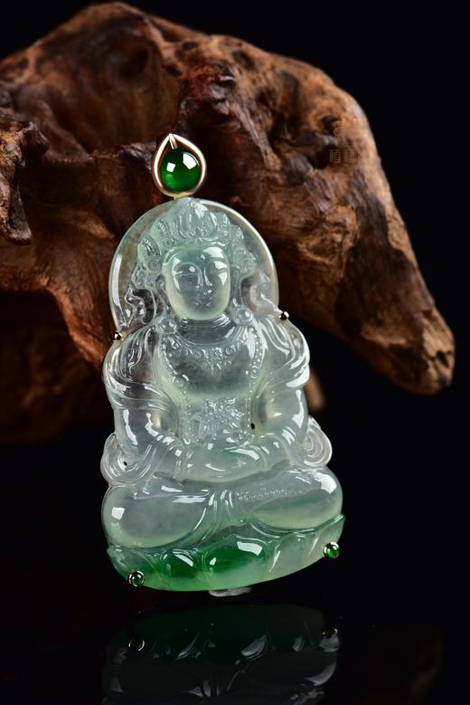 【护佑】飘绿翡翠度母坠    GZ12311021 商品图3