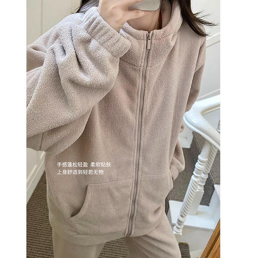 裁缝学苑AS166雪粒绒睡衣纸样女装长袖加绒套装拉链家居服样板 商品图4