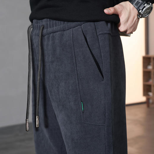 【加绒灯芯绒】罗蒙秋冬男装保暖加绒直筒休闲裤男裤舒适男士休闲裤加绒裤子男 商品图9