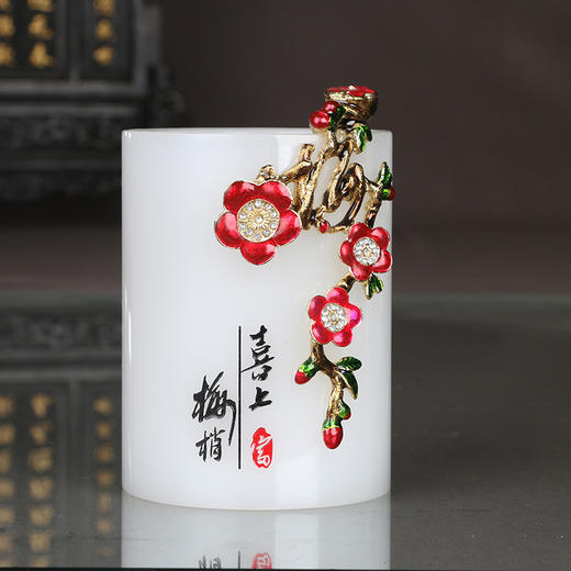 喜上眉梢直笔筒 商品图0