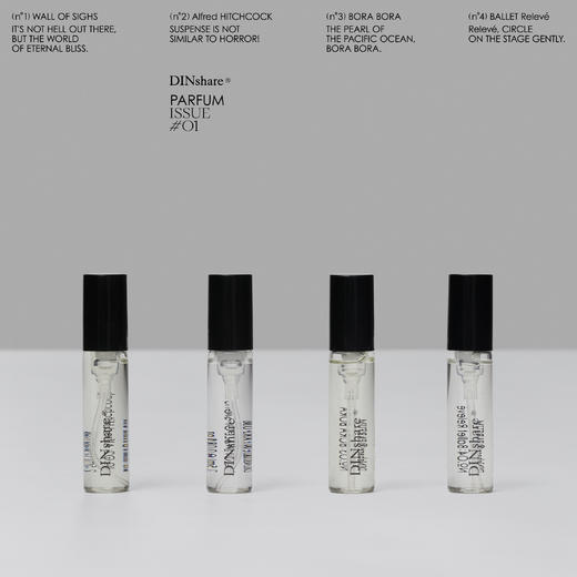 DINshare 黑地｜香水体验礼盒（第一季）四款香水 - 2.5ml X 4 商品图2
