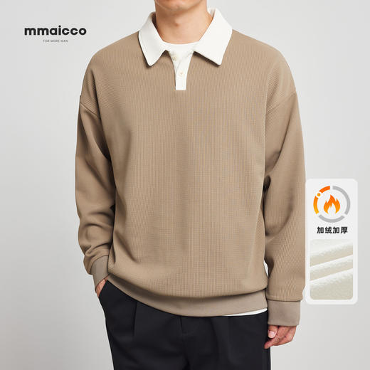 M-MAICCO男士针织长袖POLO衫 商品图4