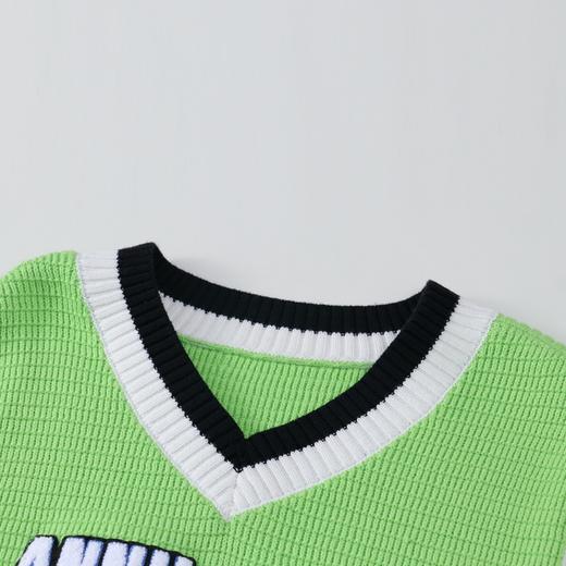 男童全棉V领背心学院风BLUE新款安奈儿童装实体店同款AB412591 商品图1