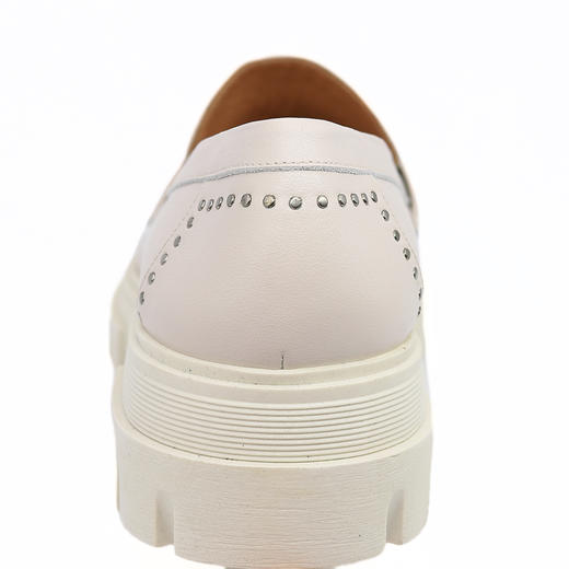 #断码特价37（38码）#西班牙原产时尚轻便舒适厚底女款乐福鞋四季款5783白色 商品图10