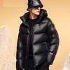 丁摩~鹅绒服黑金八格高端羽绒服加厚男女长款过膝极寒冬季外套三防免洗D23-1225001 商品缩略图3