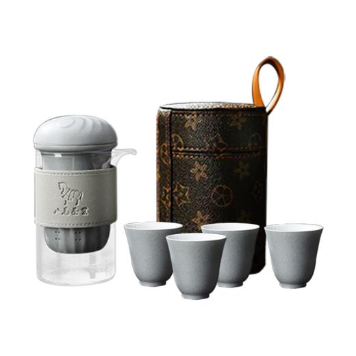 八马茶业 | 新品野奢旅行茶具套组德化瓷器旅行户外露营茶具5件套组 商品图6