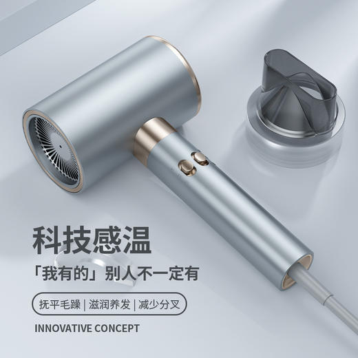 【抚平毛躁，滋养秀发】家用大功率负离子吹风机冷热风速干高速电机蓝光护发 商品图2