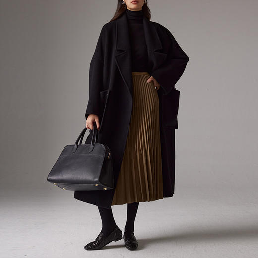 IN AND ON 高阶重工压褶 灵动伞摆渐变风琴褶半裙53741 商品图3