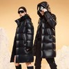 丁摩~鹅绒服黑金八格高端羽绒服加厚男女长款过膝极寒冬季外套三防免洗D23-1225001 商品缩略图1