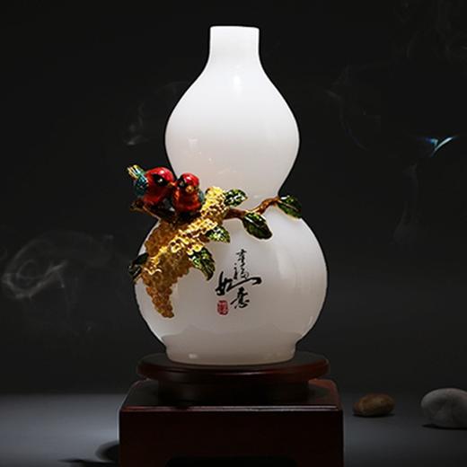 幸福如意葫芦瓶（中号蓝） 商品图0