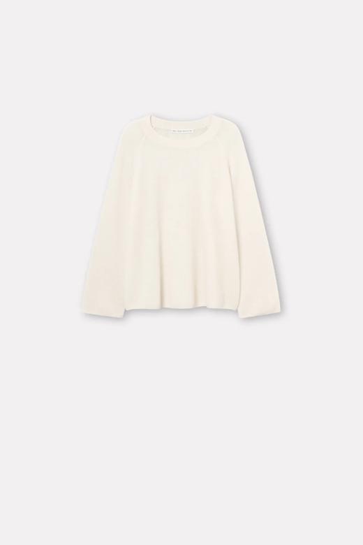 Mark Kenly Domino Tan 象牙白/炭黑色KARIN系扣袖羊绒衫 商品图5