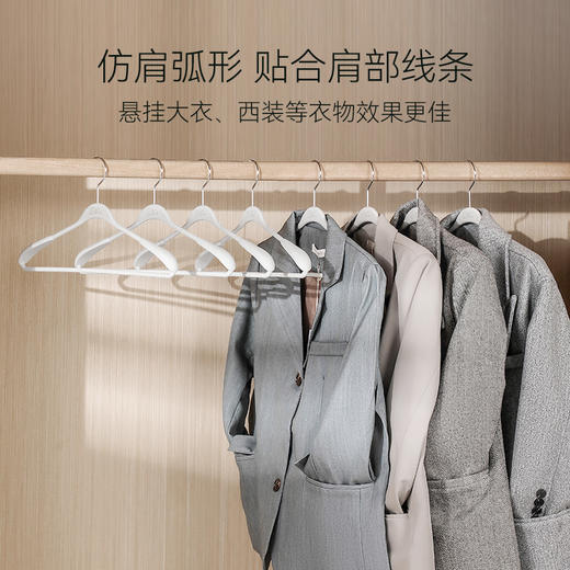 家用挂衣新液态硅胶宽肩衣架防滑防肩角亲肤不鼓包橡胶漆衣架 商品图2