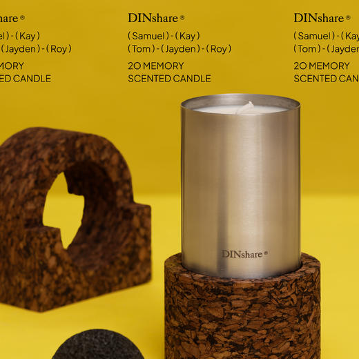 DINshare 黑地｜积木香薰蜡烛 补充弹（不设雕刻） 商品图3