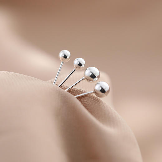 纯银耳钉一对 商品图0