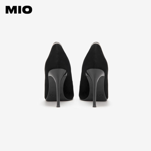 MIO米奥春季尖头细跟派对高跟鞋优雅显高浅口单鞋女鞋M241452010 商品图4