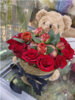 圣诞抱抱熊鲜花礼盒 商品缩略图1