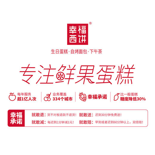 【暴富】2024暴富蛋糕，请收下发财、开心、好运，祝新的一年财源滚滚！(北京幸福西饼) 商品图3