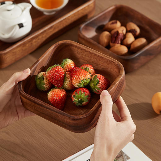 初心| 实木整木直挖干果盘 商品图3
