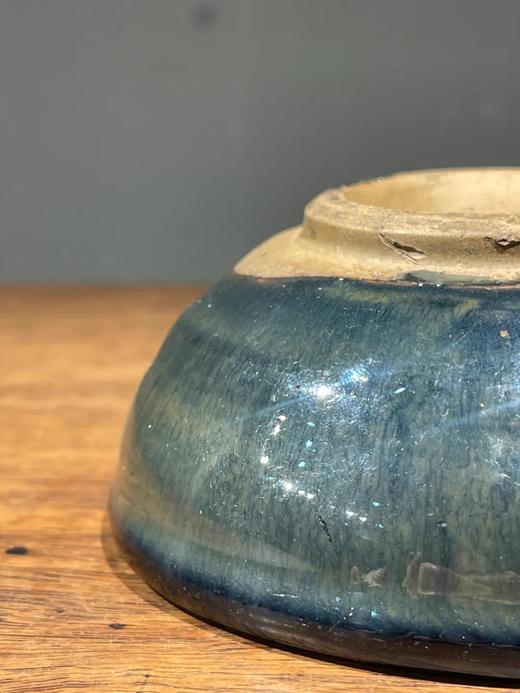 霁藍琉璃釉钵形碗，顺丰包邮 商品图6
